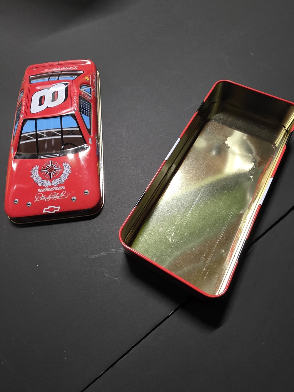Dale Earnhardt Jr. Red Race Car Tin #8